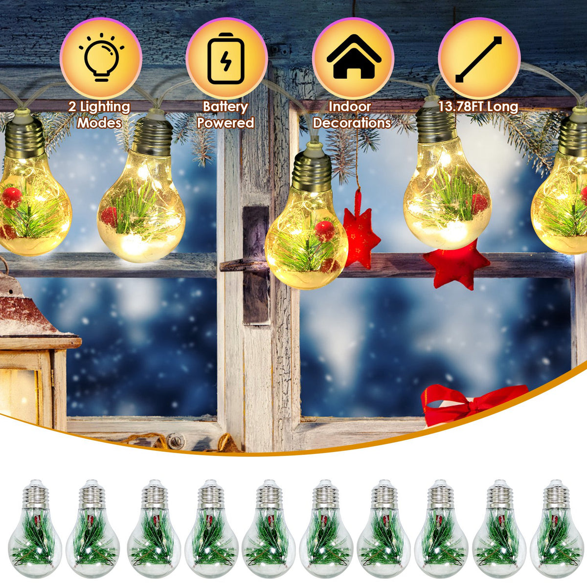 American Eskimos And Santa Claus Porcelain Decorations