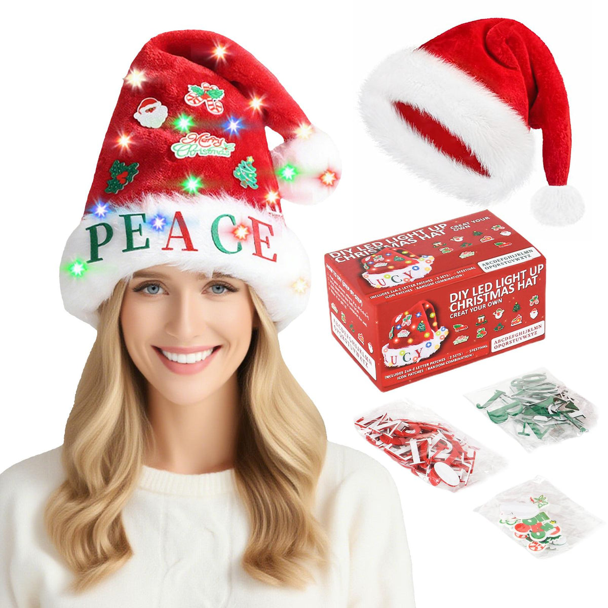 DIY LED Santa Hat