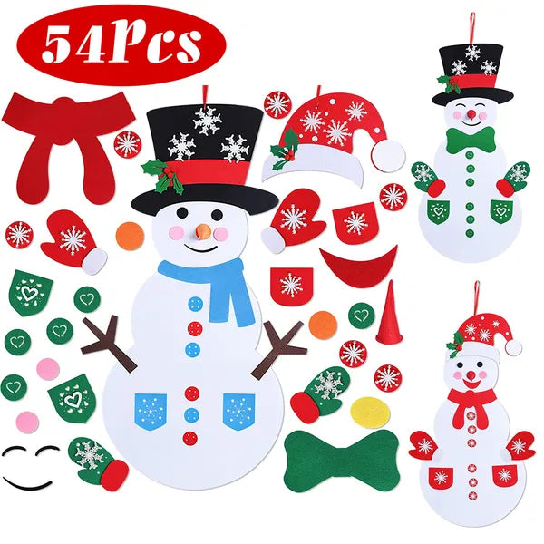 Felt Christmas Snowman Set