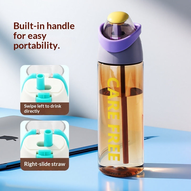 HydroFlow water bottle built-in handle for easy portability