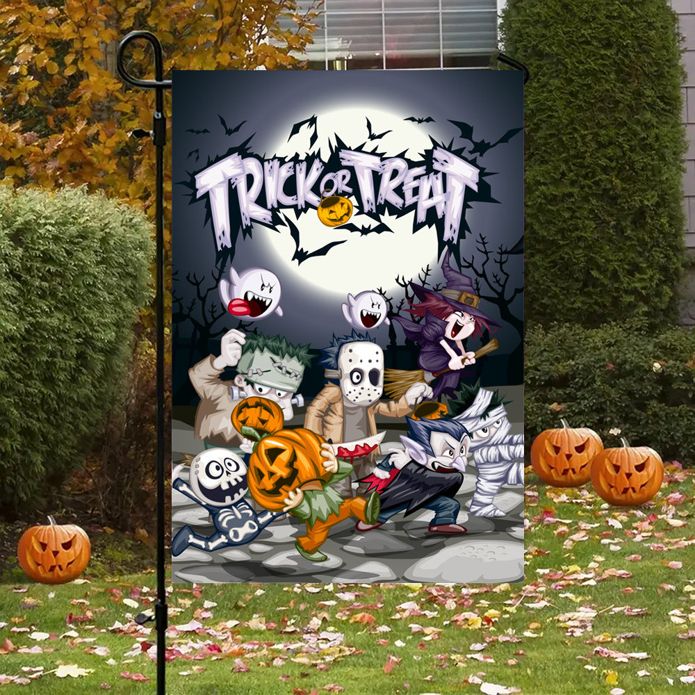 Halloween Garden Banner Flag