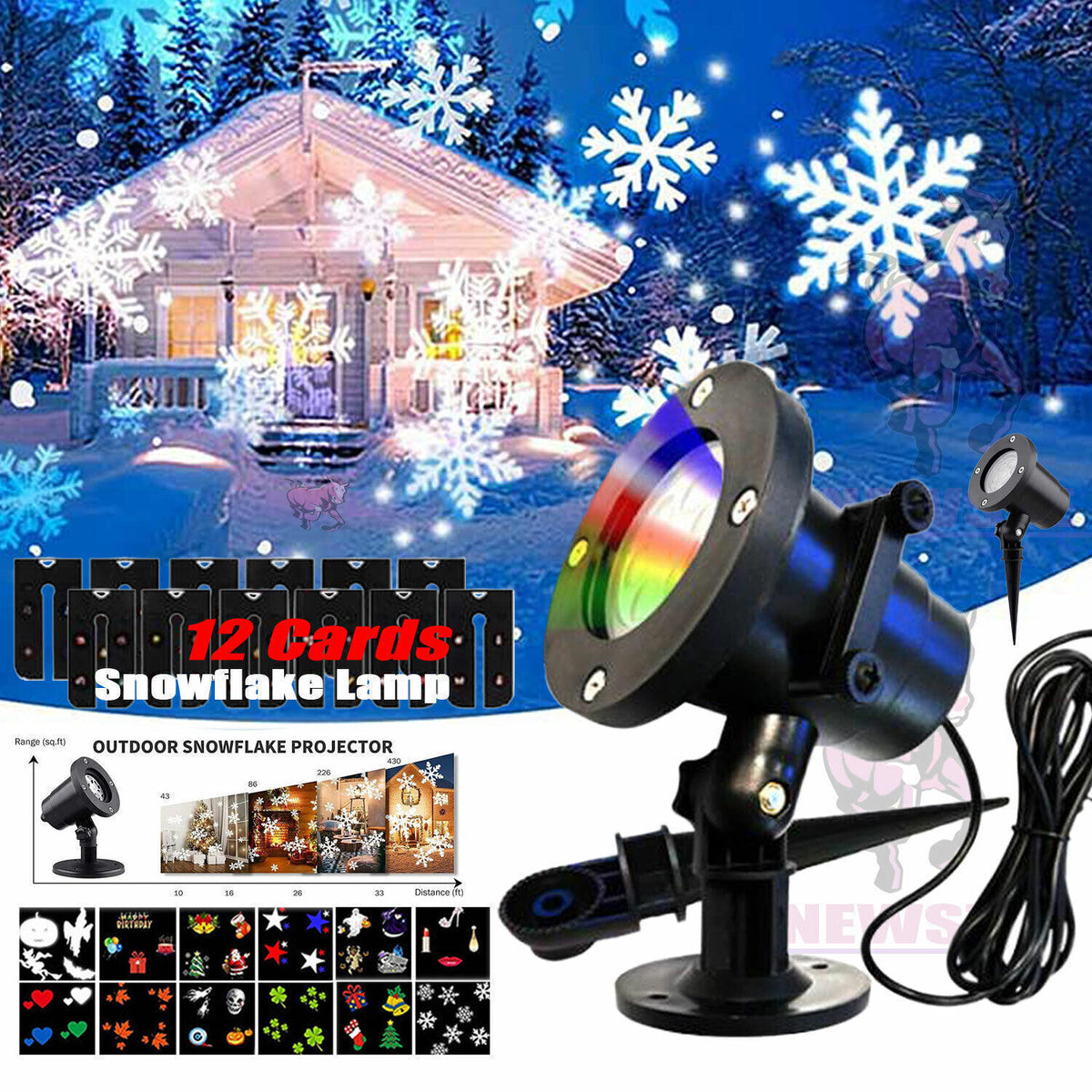 48 Pattern Christmas Projector Laser Light